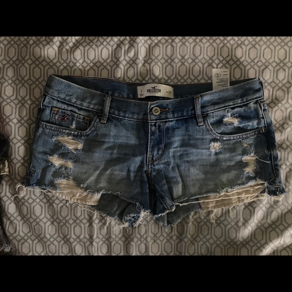 Distressed shorts